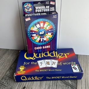 Card Games wheel of Fortune Quibbler NIB